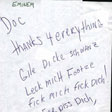 Eminem autograph for Dr. Dot